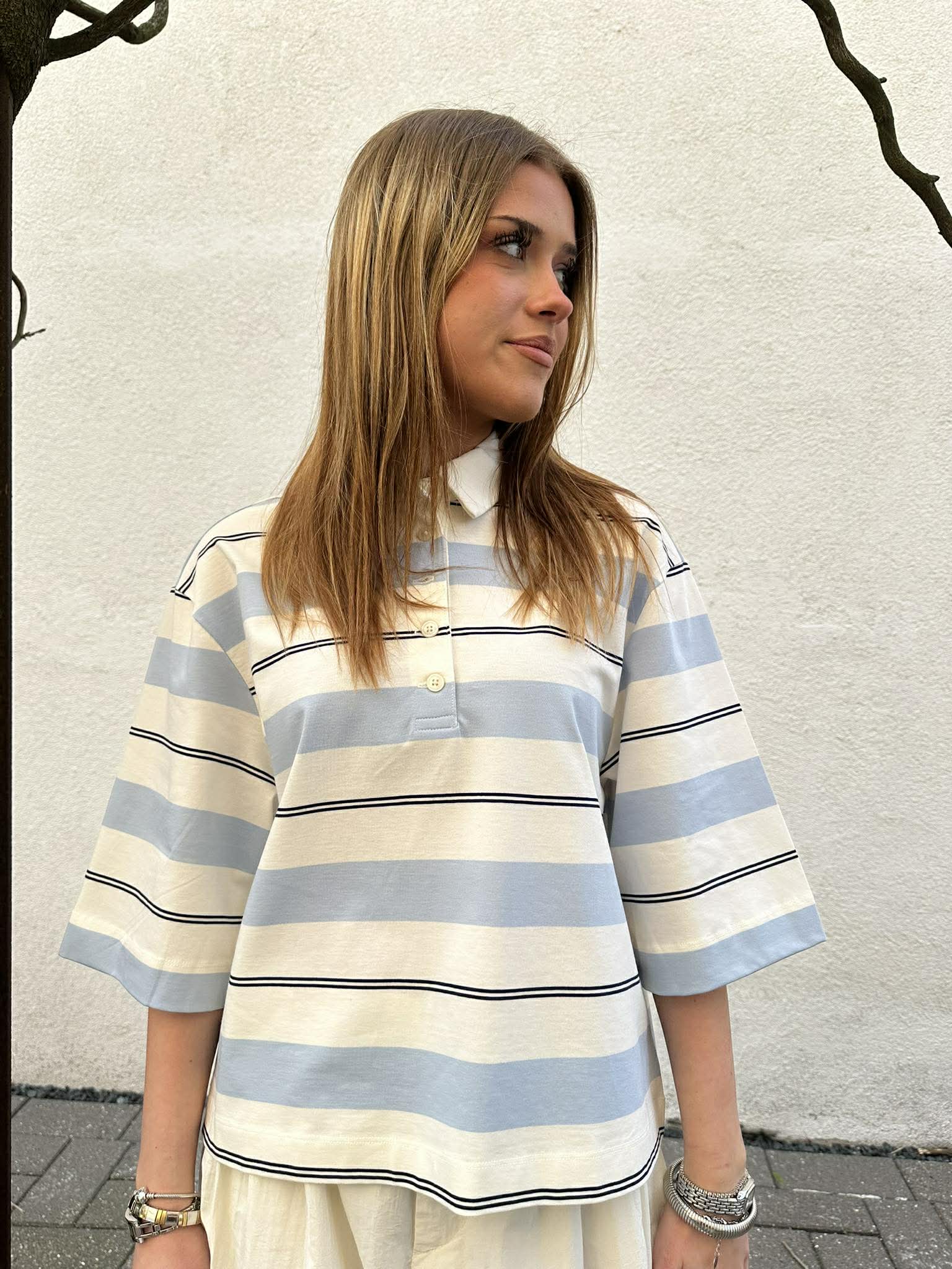 SLFRELAXED Polo-Shirt - Egret